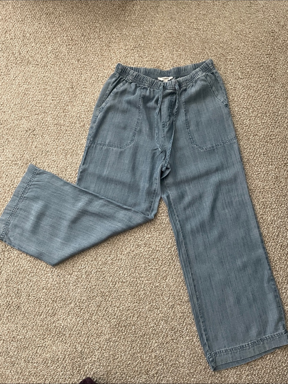 BNWOT Splendid Light Blue Relaxed Ankle Drawstring Pants